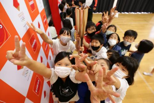 2020☆１　メモリアル　聖火トーチフォトスポットリレーキャラバン