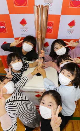 2020☆１　メモリアル　聖火トーチフォトスポットリレーキャラバン